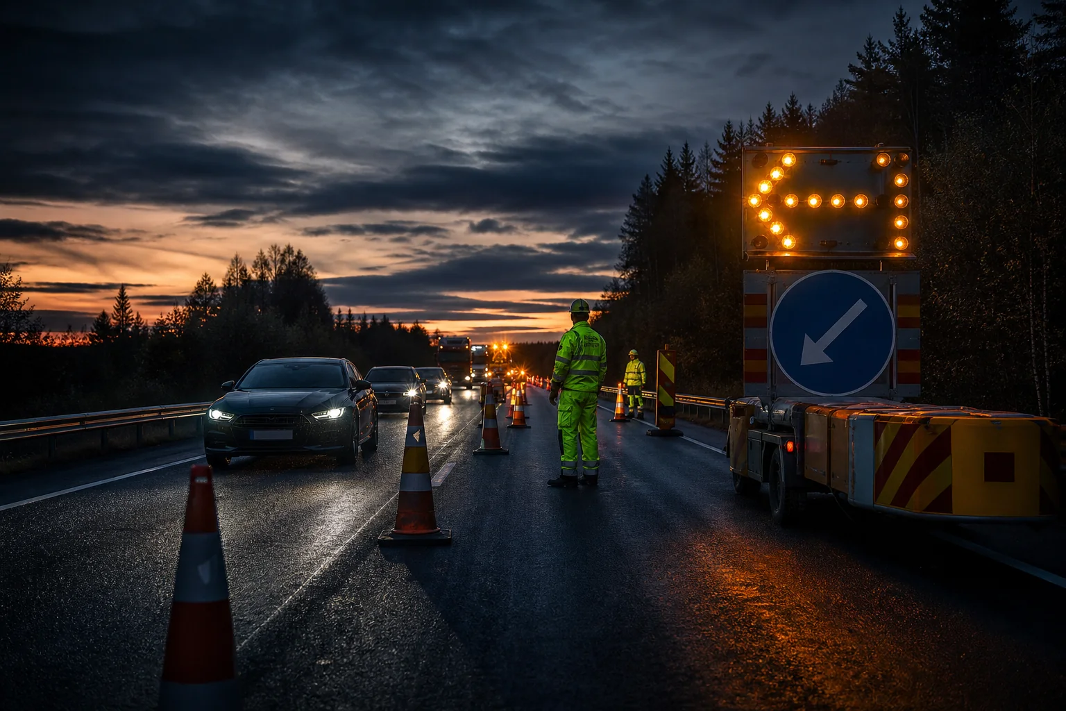 Trafikanordningar i svensk entreprenadmiljö